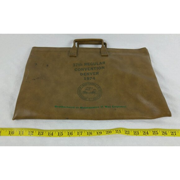 Rare Railroad Briefcase Attache Brotherhood of Maintenance of Way Employees 1974 - Picture 3 of 6